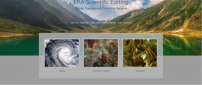ERA Scientific Editing (Logo, Visitenkarte, Flyer, Web)