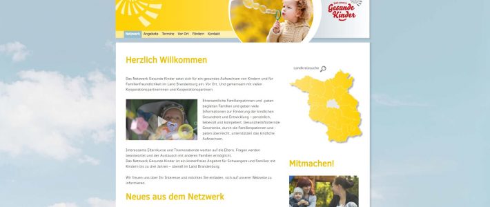 Netzwerk Gesunde Kinder (PR-Konzept, Web)